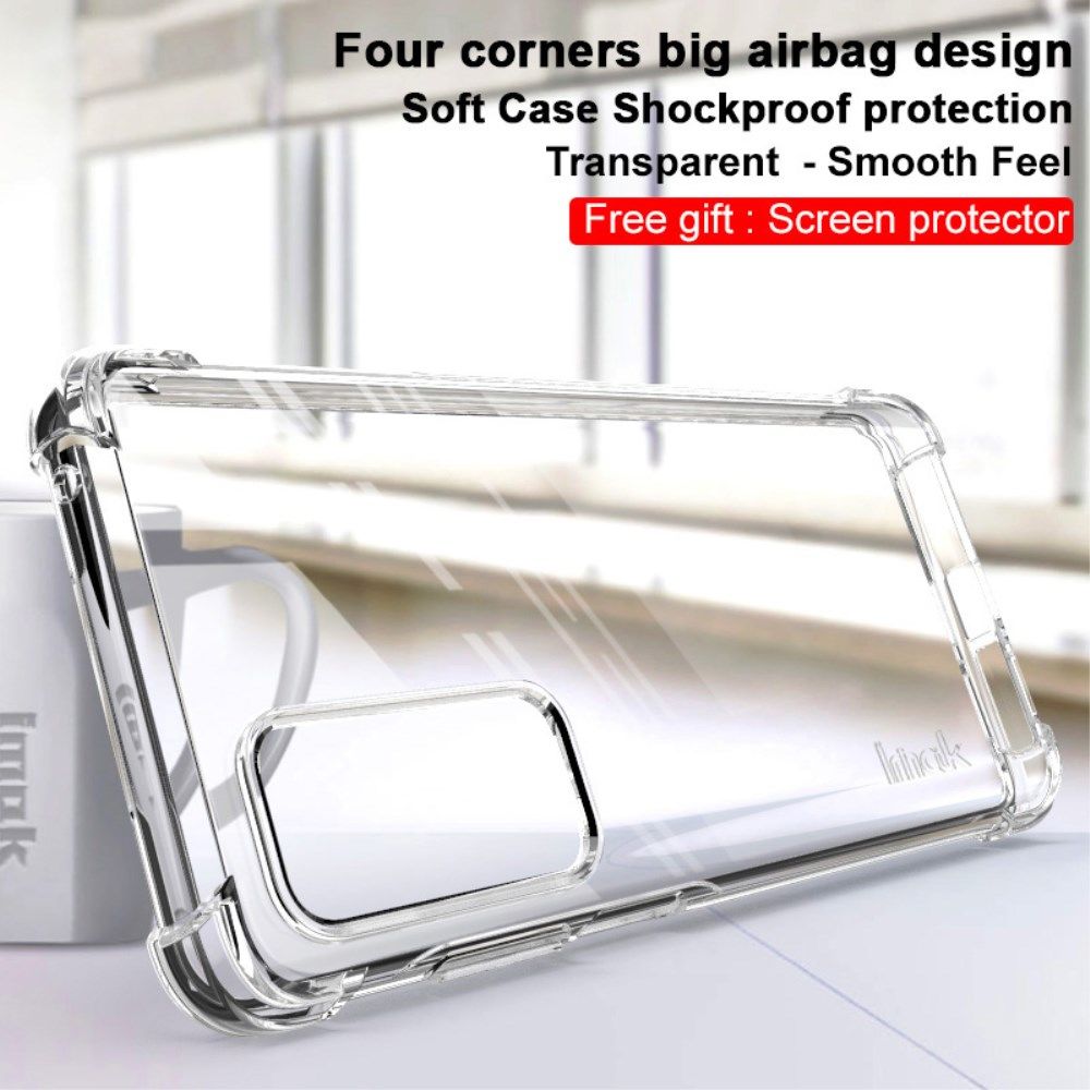 IMAK Motorola Edge 20 Hoesje + Screenprotector Transparant afbeelding 8