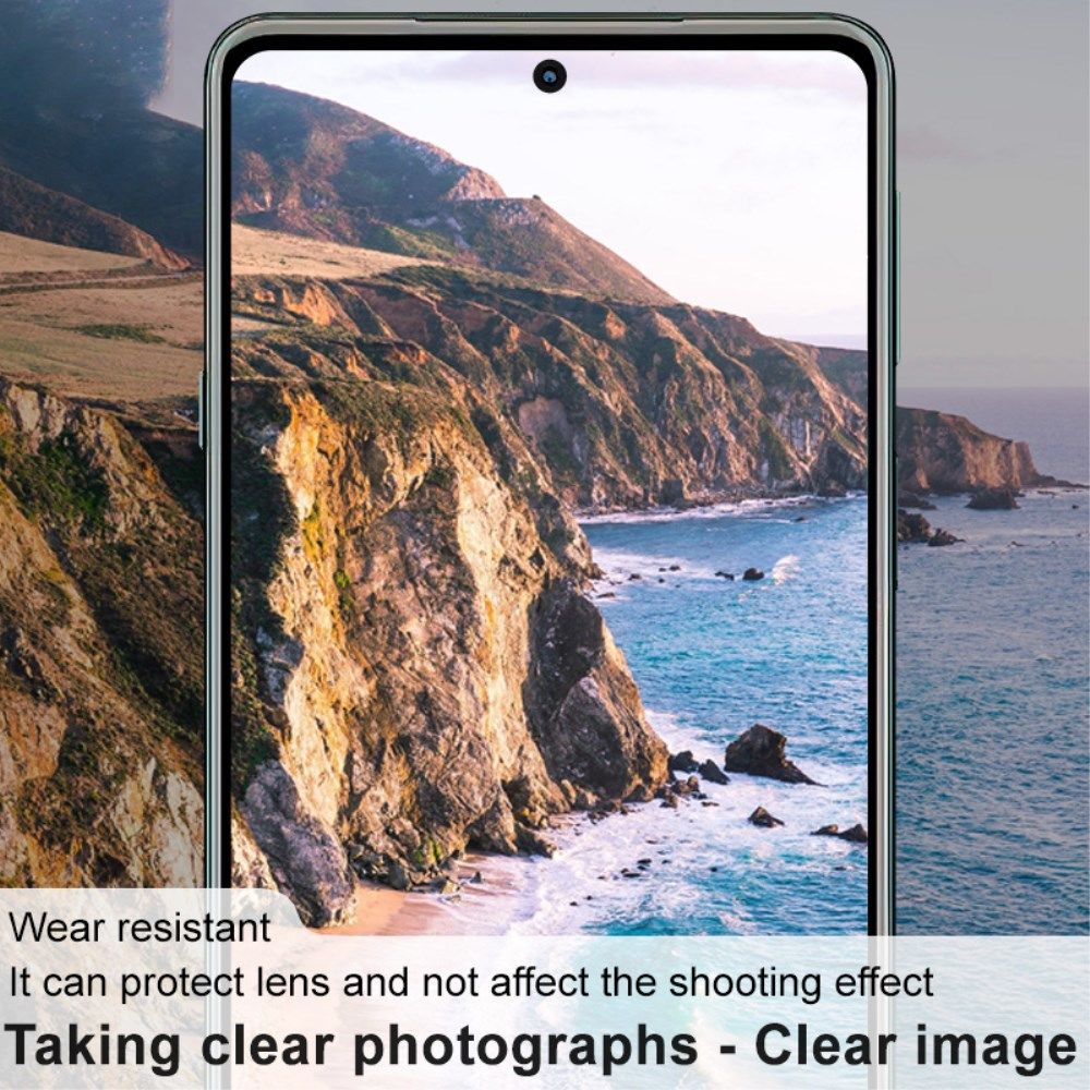Imak Motorola Edge 20 Camera Lens Protector + Lens Cap Clear afbeelding 8