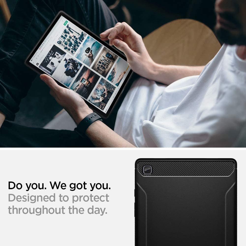 Spigen Rugged Armor Samsung Galaxy Tab A7 (2020 / 2022) Hoes Zwart afbeelding 5
