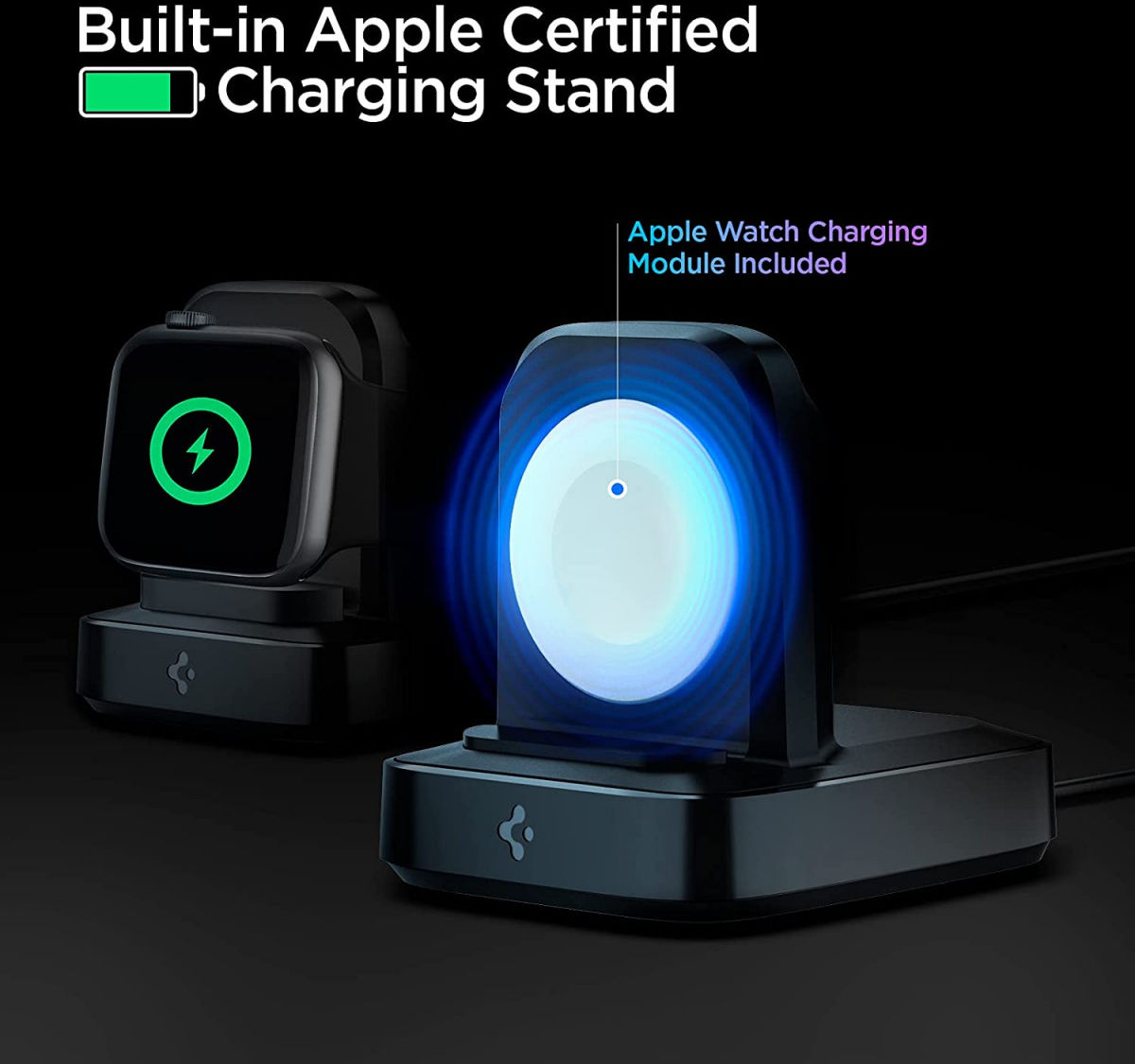 Spigen ArcField PF2002 2.5W Draadloze Oplader voor Apple Watch afbeelding 4