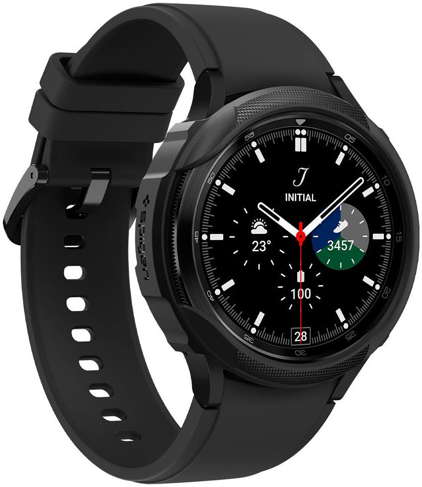 Spigen Liquid Air - Samsung Galaxy Watch 4 Classic 42MM Hoesje - Zwart afbeelding 11