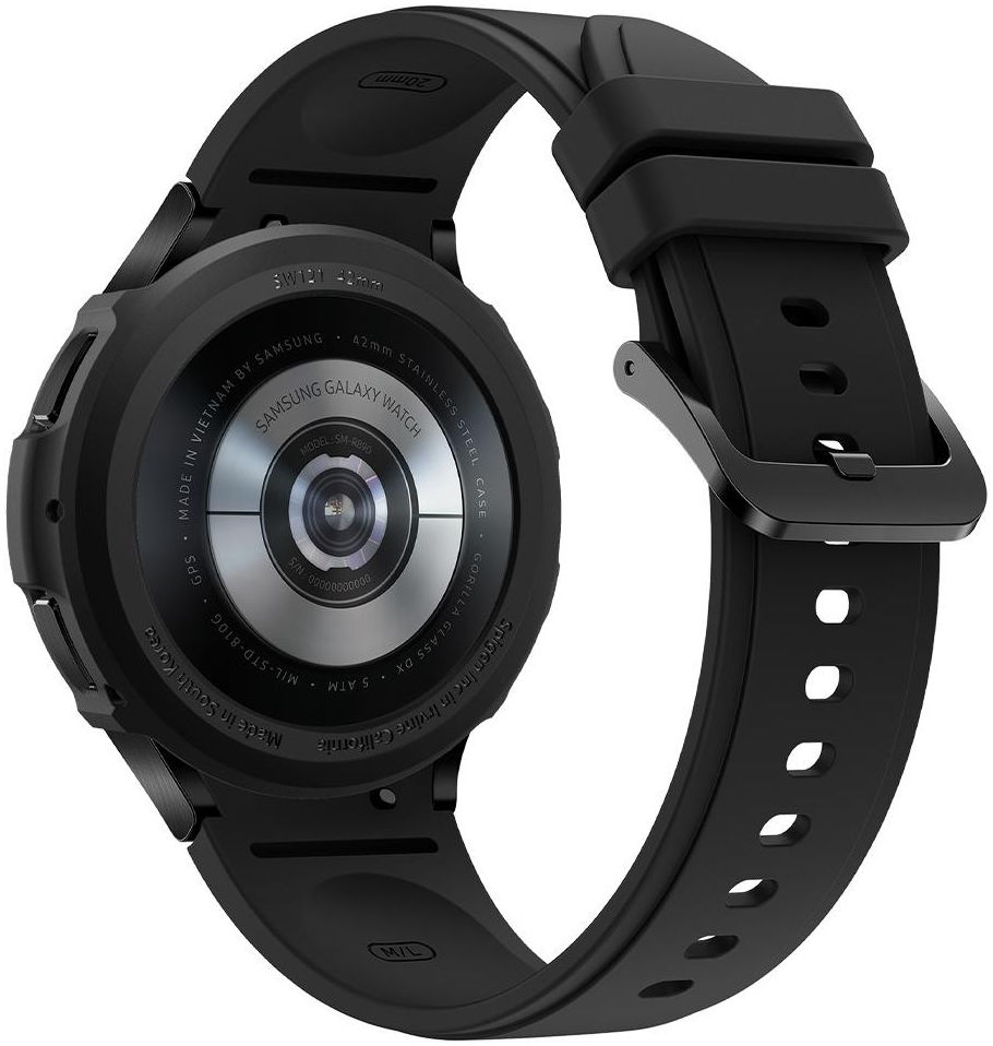 Spigen Liquid Air - Samsung Galaxy Watch 4 Classic 42MM Hoesje - Zwart afbeelding 12