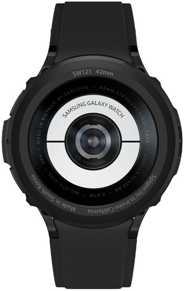 Spigen Liquid Air - Samsung Galaxy Watch 4 Classic 42MM Hoesje - Zwart afbeelding 13