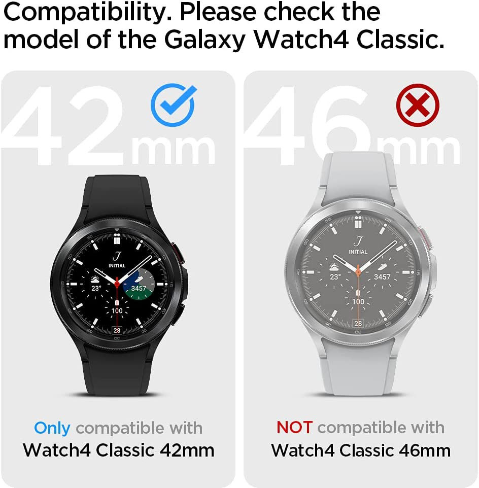 Spigen Liquid Air - Samsung Galaxy Watch 4 Classic 42MM Hoesje - Zwart afbeelding 4