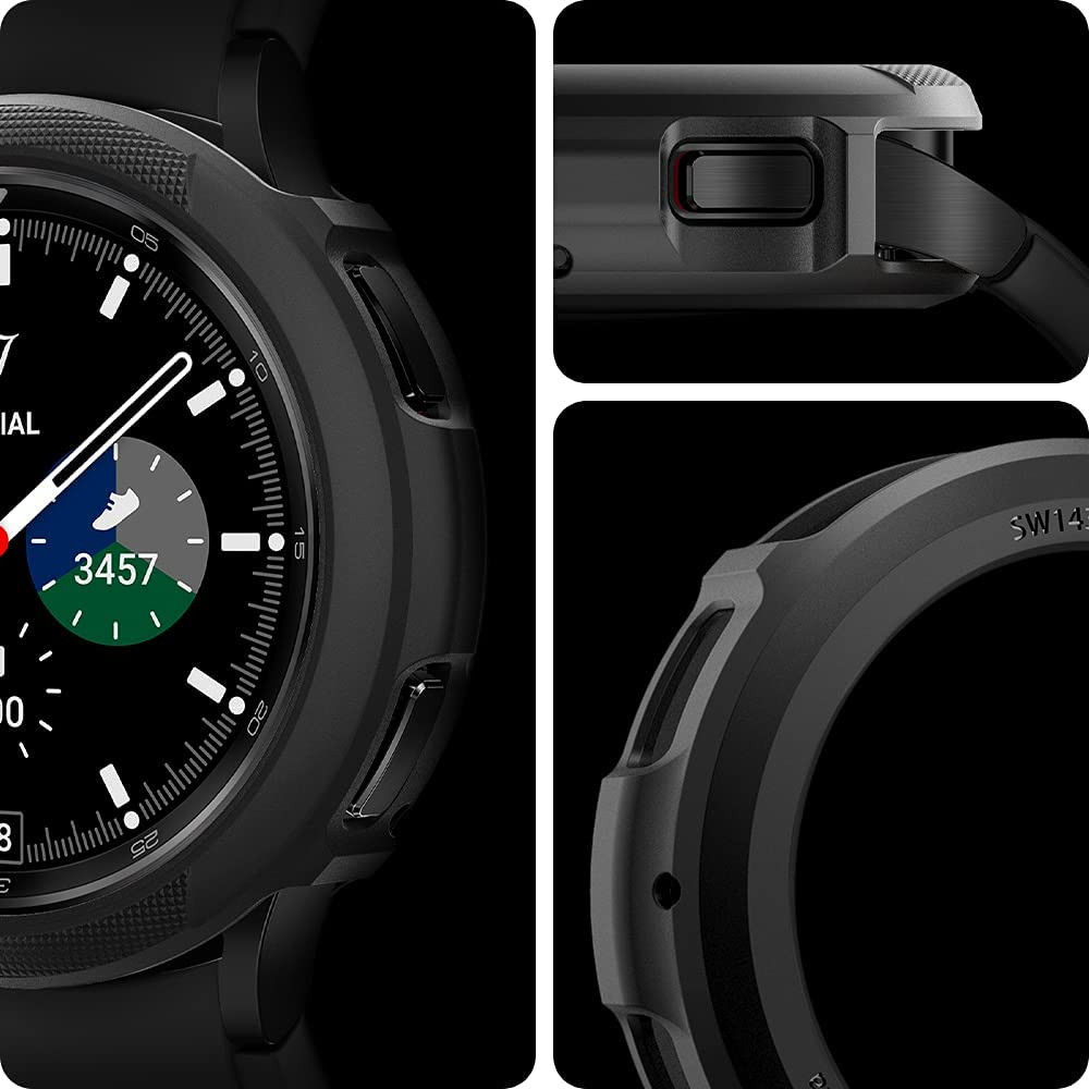 Spigen Liquid Air - Samsung Galaxy Watch 4 Classic 42MM Hoesje - Zwart afbeelding 9