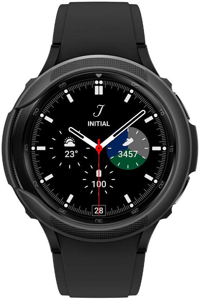 Spigen Liquid Air - Samsung Galaxy Watch 4 Classic 42MM Hoesje - Zwart afbeelding 3