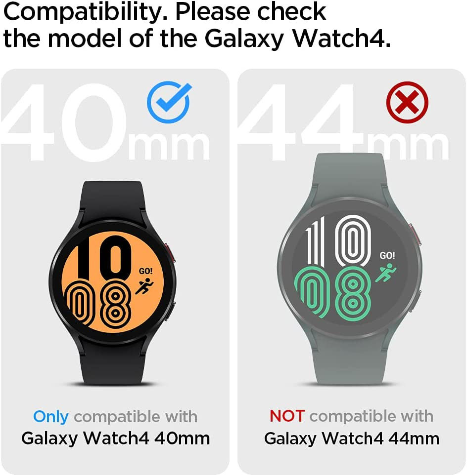 Spigen Liquid Air Samsung Galaxy Watch 4 40MM Hoesje Zwart afbeelding 5