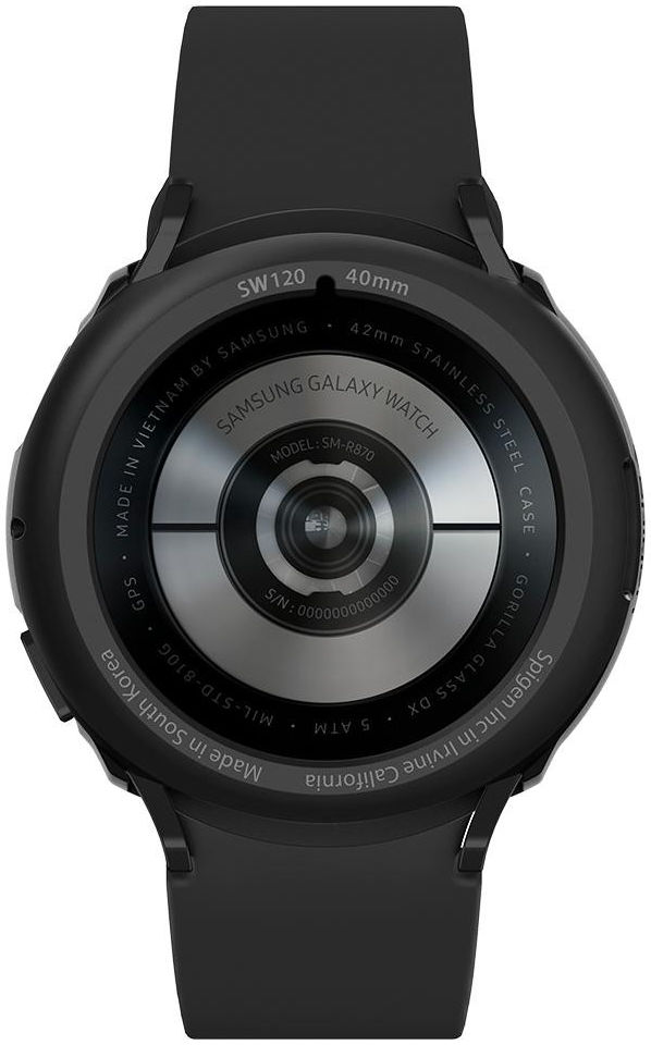 Spigen Liquid Air Samsung Galaxy Watch 4 40MM Hoesje Zwart afbeelding 12