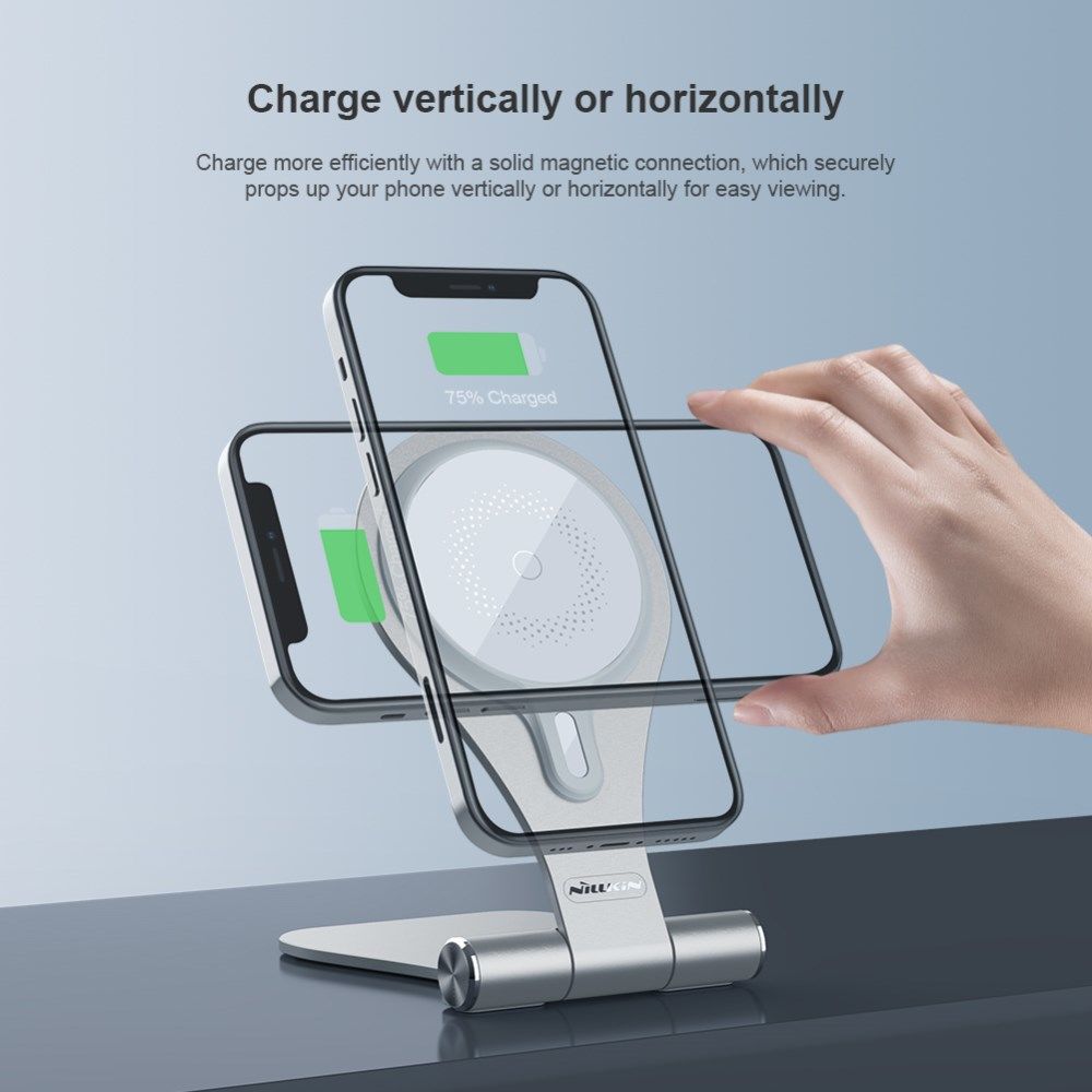 Nillkin MagStand Opvouwbare Draadloze MagSafe Oplader 15W afbeelding 4