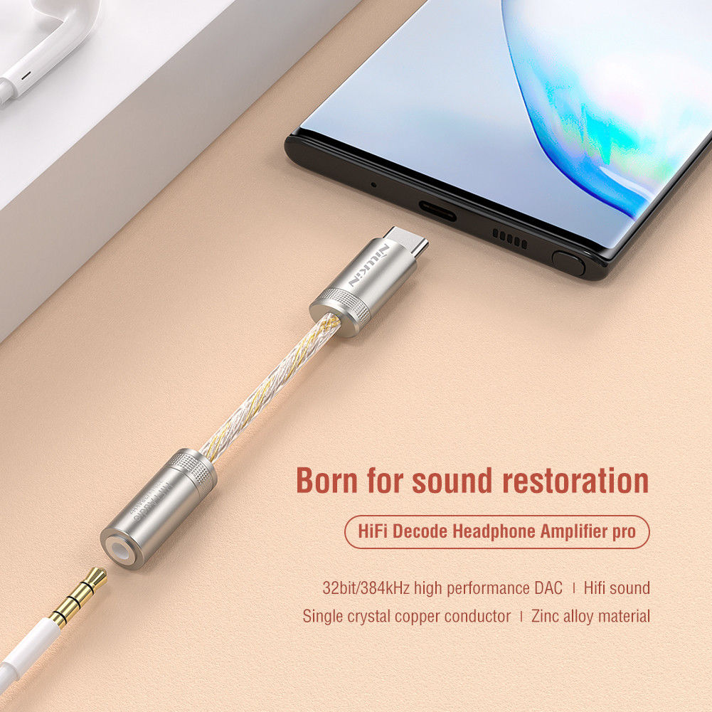 Nillkin Hifi Amplifier Pro USB-C naar 3.5mm Headset Jack Adapter afbeelding 5