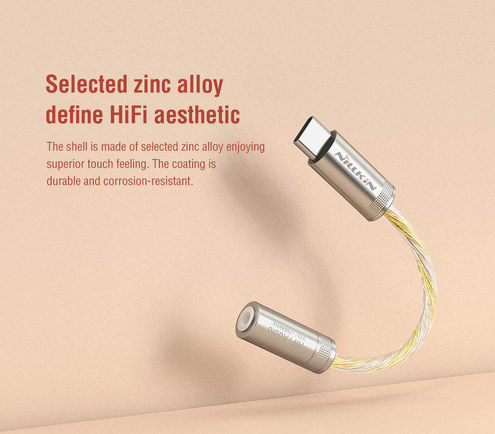 Nillkin Hifi Amplifier Pro USB-C naar 3.5mm Headset Jack Adapter afbeelding 8