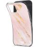 HappyCase iPhone 13 Mini Hoesje Flexibel TPU Pink Marmer Print