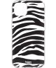 HappyCase iPhone 13 Mini Hoesje Flexibel TPU Zebra Printje