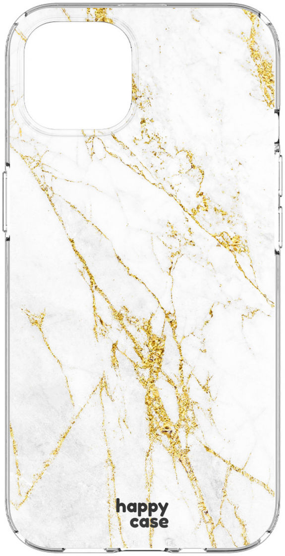 HappyCase iPhone 13 Hoesje Flexibel TPU Wit Marmer Print afbeelding 8