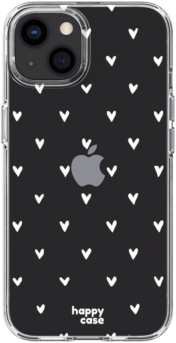 HappyCase iPhone 13 Hoesje Flexibel TPU Hartjes Print afbeelding 10