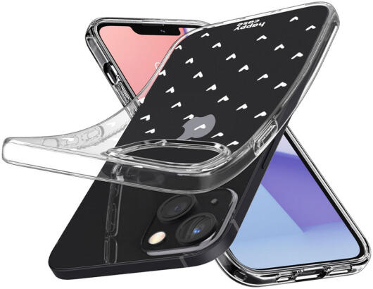 HappyCase iPhone 13 Hoesje Flexibel TPU Hartjes Print afbeelding 2