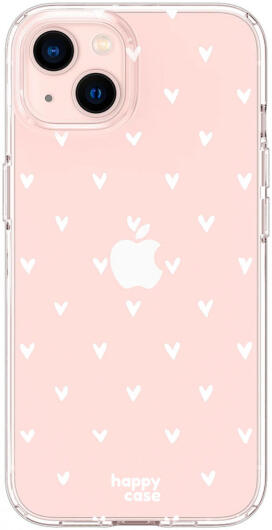 HappyCase iPhone 13 Hoesje Flexibel TPU Hartjes Print afbeelding 1