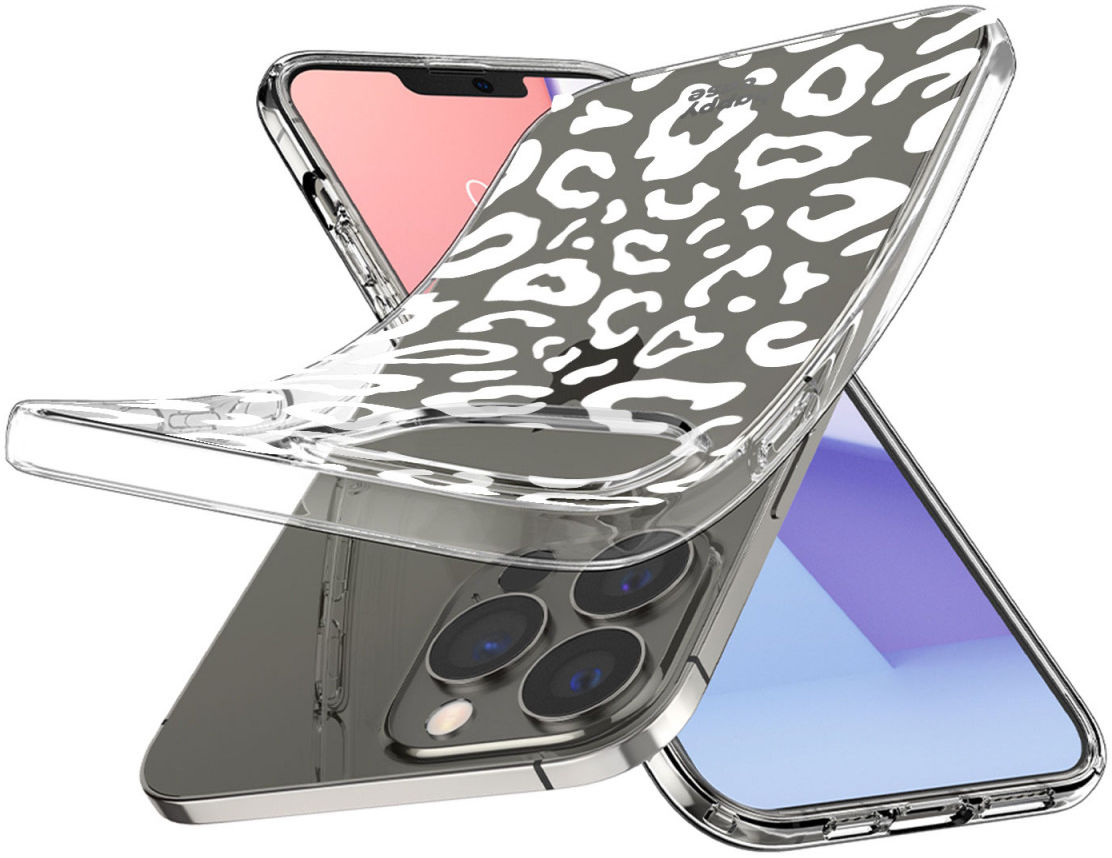 HappyCase iPhone 13 Pro Hoesje Flexibel TPU Luipaard Print afbeelding 2