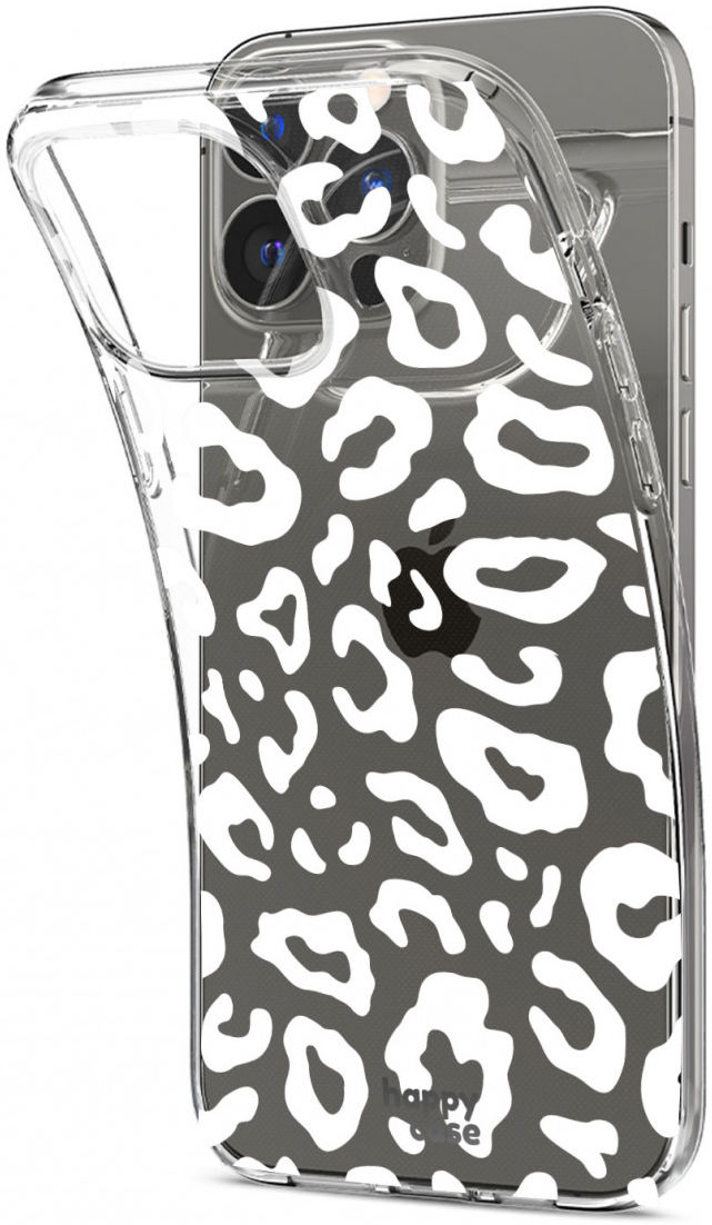 HappyCase iPhone 13 Pro Hoesje Flexibel TPU Luipaard Print afbeelding 11