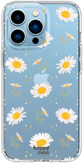 HappyCase iPhone 13 Pro Hoesje Flexibel TPU Bloemen Print afbeelding 1