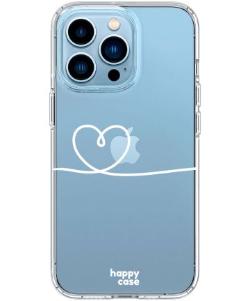 HappyCase iPhone 13 Pro Hoesje Flexibel TPU Hartje Print Hoesjes