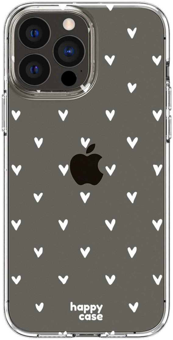 HappyCase iPhone 13 Pro Hoesje Flexibel TPU Hartjes Print afbeelding 9