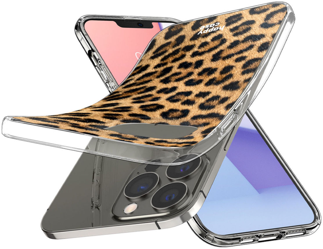 HappyCase iPhone 13 Pro Max Hoesje Flexibel TPU Wilde PanterPrint afbeelding 2