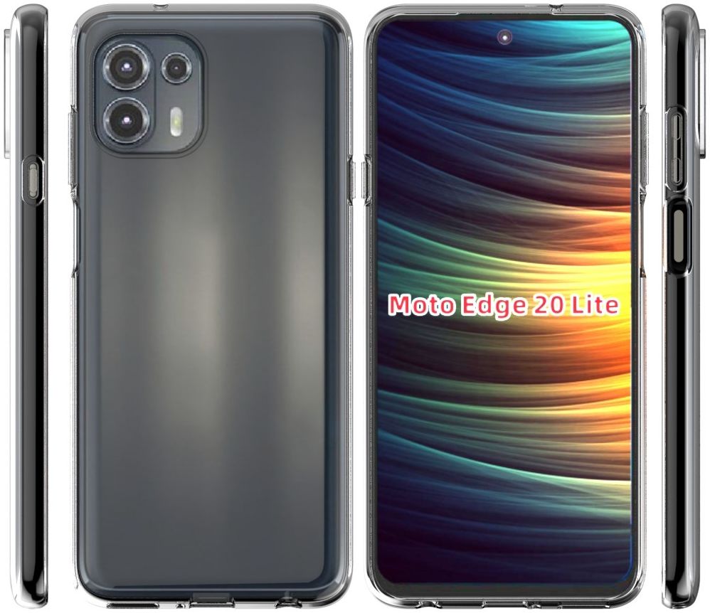 Motorola Edge 20 Lite Hoesje Dun TPU Back Cover Transparant afbeelding 7