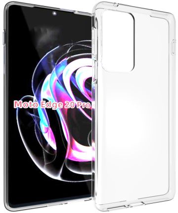 Motorola Edge 20 Pro Hoesje Dun TPU Back Cover Transparant Hoesjes
