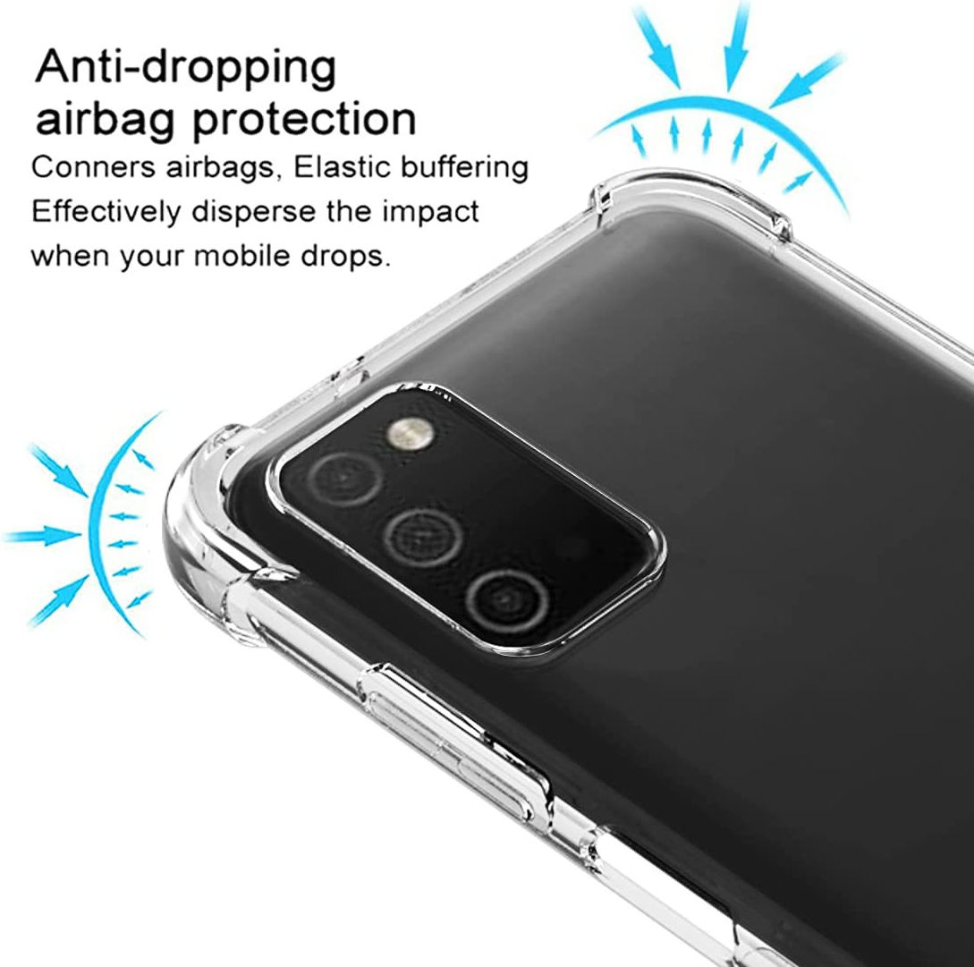 Samsung Galaxy A03S Hoesje Schokbestendig TPU Back Cover Transparant afbeelding 5