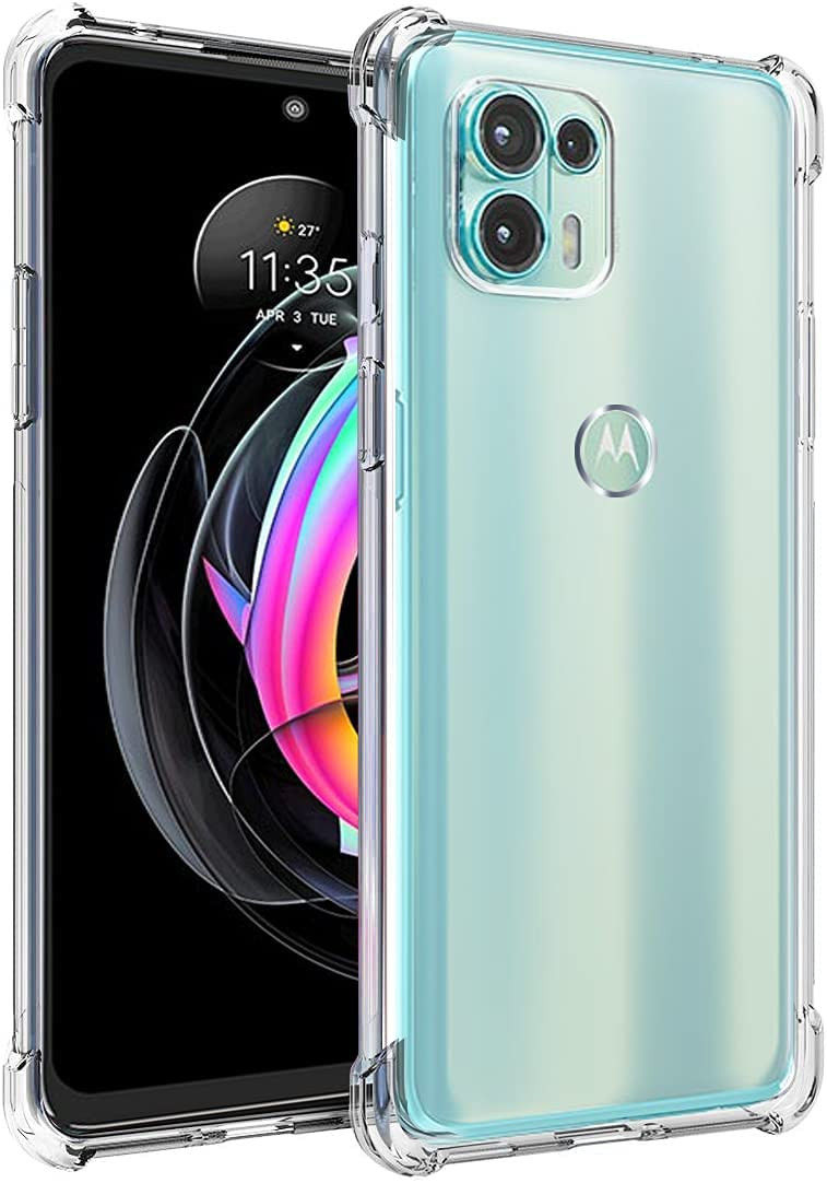 Motorola Edge 20 Lite Hoesje Schokbestendig TPU Back Cover Transparant afbeelding 2