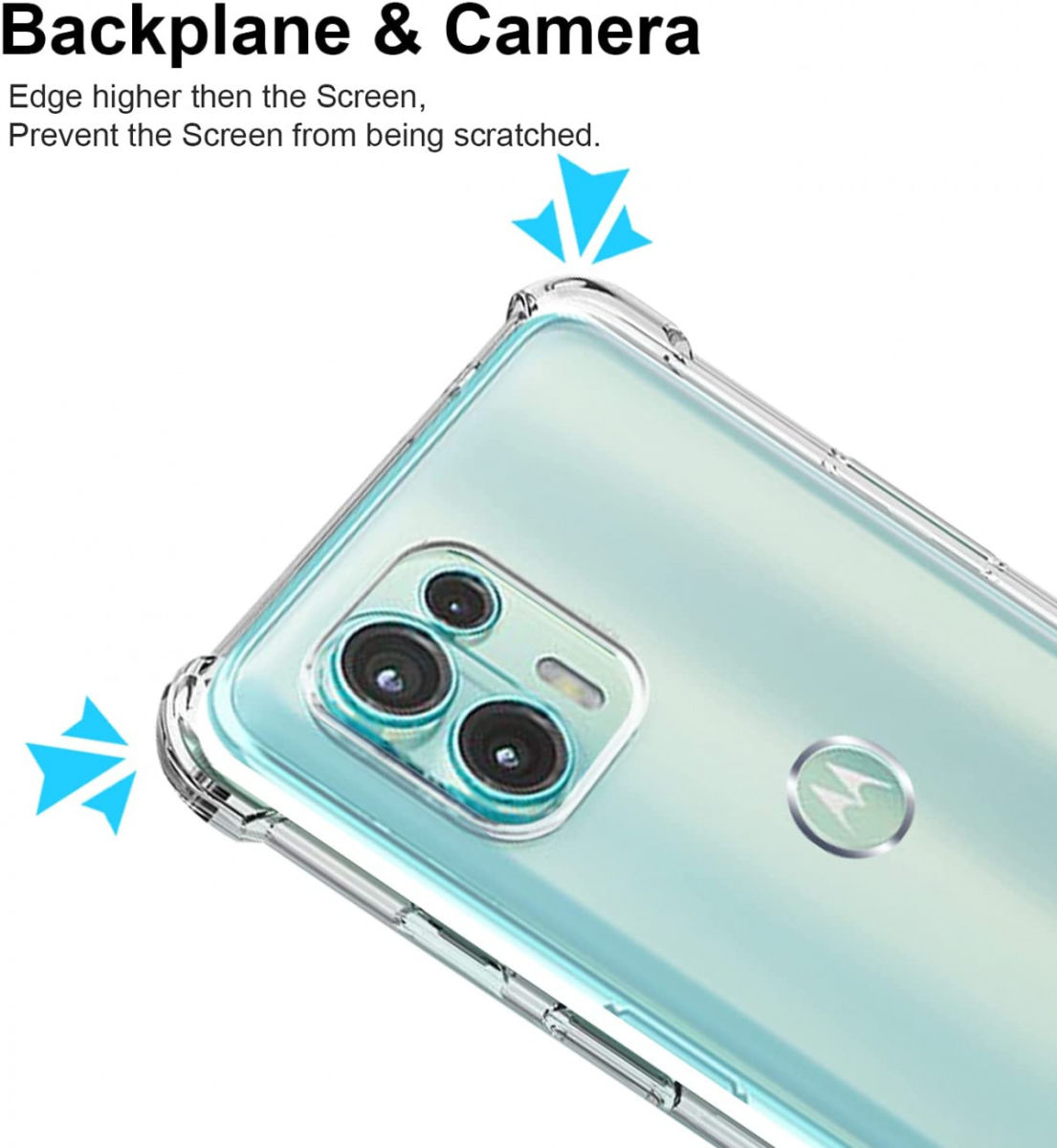 Motorola Edge 20 Lite Hoesje Schokbestendig TPU Back Cover Transparant afbeelding 7
