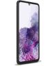 Samsung Galaxy A03S Hoesje Geborsteld TPU Back Cover Zwart