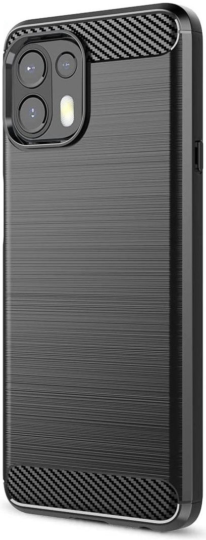 Motorola Edge 20 Lite Hoesje Geborsteld TPU Back Cover  Zwart afbeelding 1