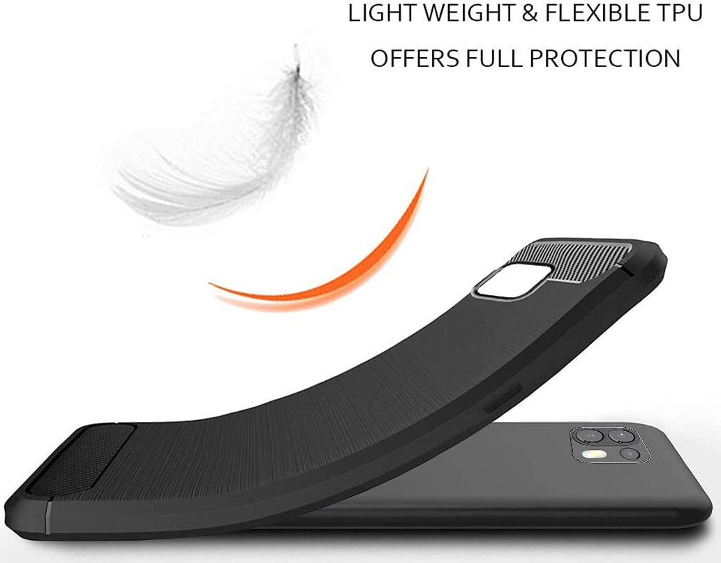 Motorola Edge 20 Lite Hoesje Geborsteld TPU Back Cover  Zwart afbeelding 5