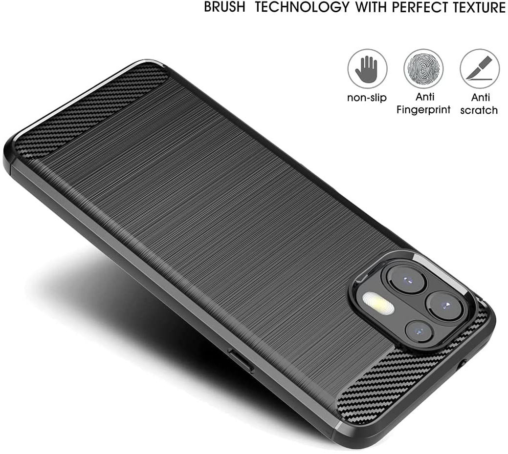 Motorola Edge 20 Lite Hoesje Geborsteld TPU Back Cover  Zwart afbeelding 6