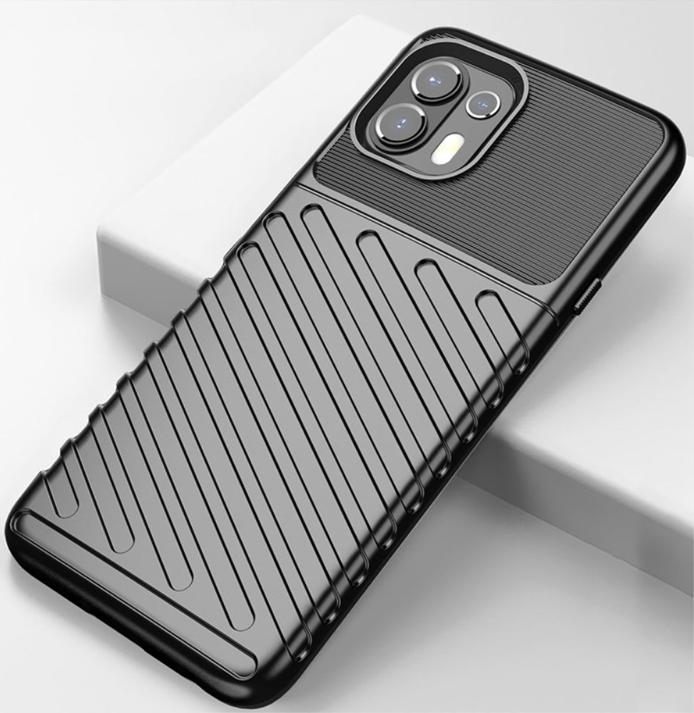Motorola Edge 20 Lite Hoesje TPU Thunder Design Back Cover Blauw afbeelding 4
