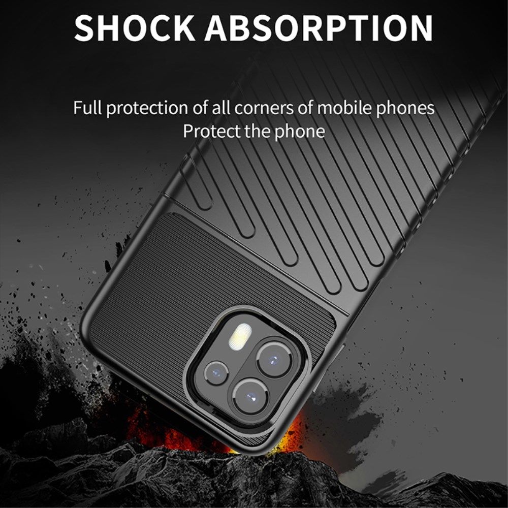 Motorola Edge 20 Lite Hoesje TPU Thunder Design Back Cover Blauw afbeelding 3