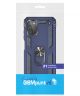 Samsung Galaxy A03s Hoesje Metalen Magnetische Kickstand Blauw