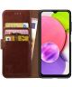 Rosso Element Samsung Galaxy A03S Hoesje Book Cover Wallet Bruin
