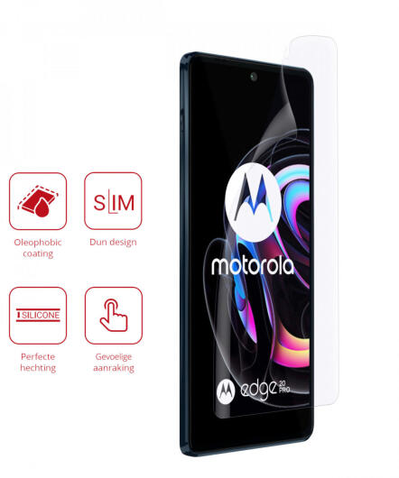 Rosso Motorola Edge 20 Pro Ultra Clear Screen Protector Duo Pack afbeelding 2