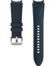 Origineel Samsung Universeel Watch 20MM Bandje Hybrid Leer Blauw (M/L)