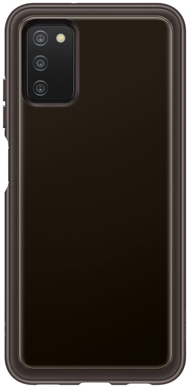 Origineel Samsung Galaxy A03S Hoesje Soft Clear Cover Zwart afbeelding 1