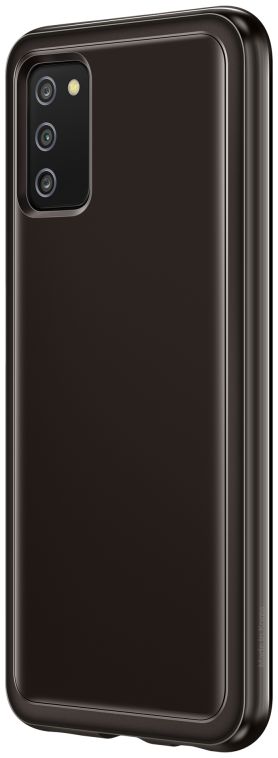Origineel Samsung Galaxy A03S Hoesje Soft Clear Cover Zwart afbeelding 2