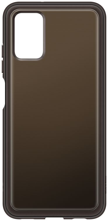 Origineel Samsung Galaxy A03S Hoesje Soft Clear Cover Zwart afbeelding 4