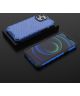 Apple iPhone 13 Pro Max Hybride Honinggraat Hoesje Blauw