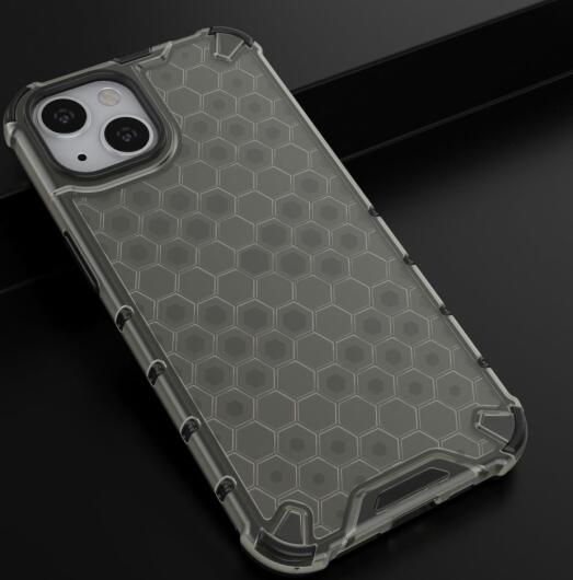 Apple iPhone 13 Hybride Honinggraat Hoesje Zwart afbeelding 4