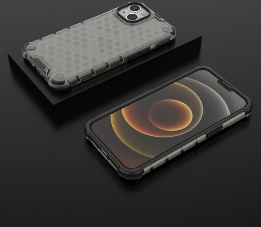 Apple iPhone 13 Hybride Honinggraat Hoesje Zwart afbeelding 5
