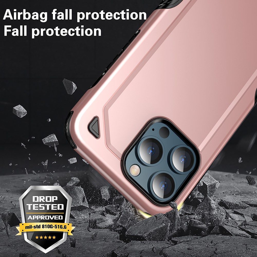 Apple iPhone 13 Mini Hoesje Hybride Back Cover Rose Goud afbeelding 4