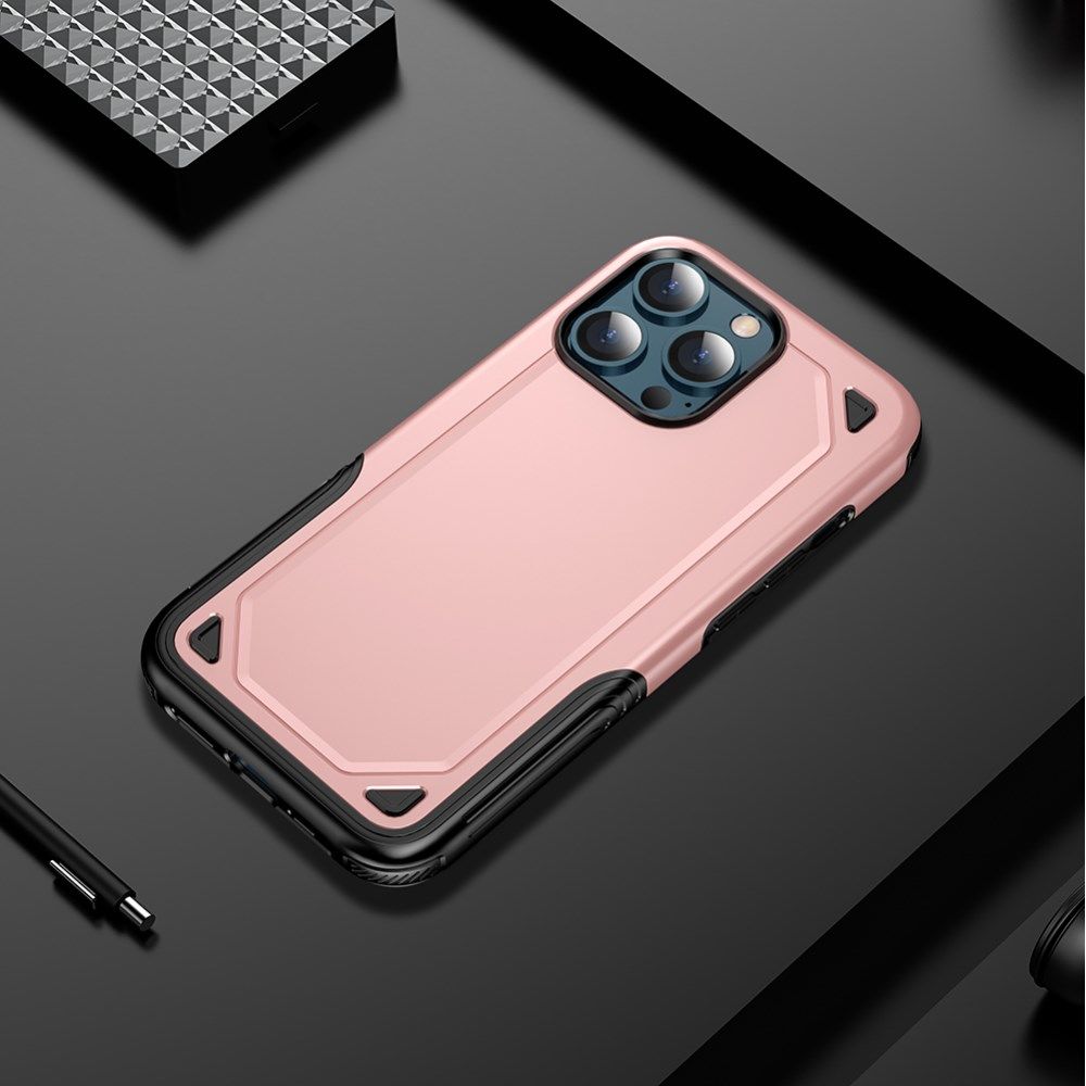 Apple iPhone 13 Mini Hoesje Hybride Back Cover Rose Goud afbeelding 9